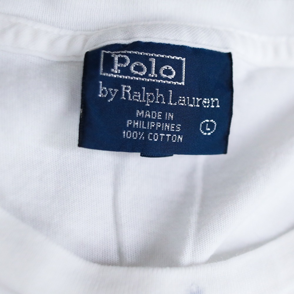 Vintage Polo Ralph Lauren T Shirt Mens L White Marine Outfitter Graphic Tee - Picture 4 of 10